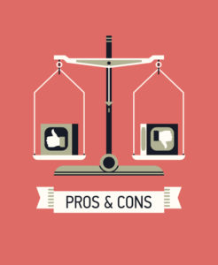 Pros and cons graphic